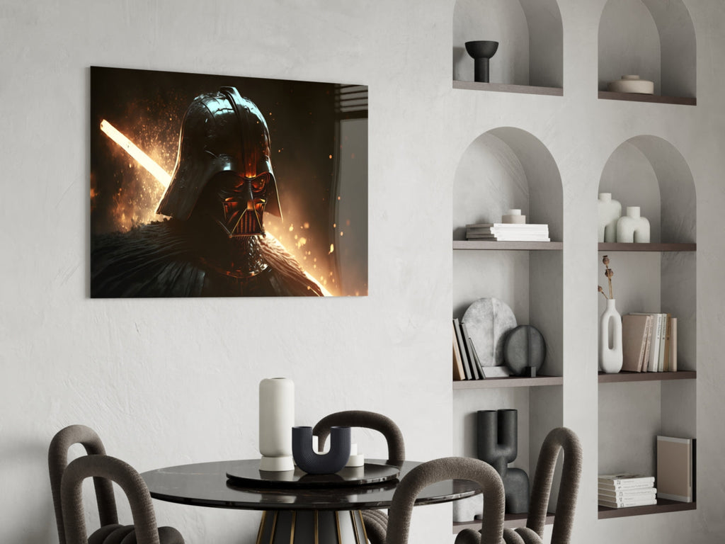Darth Vader Glass Wall Art  || Designers Collection