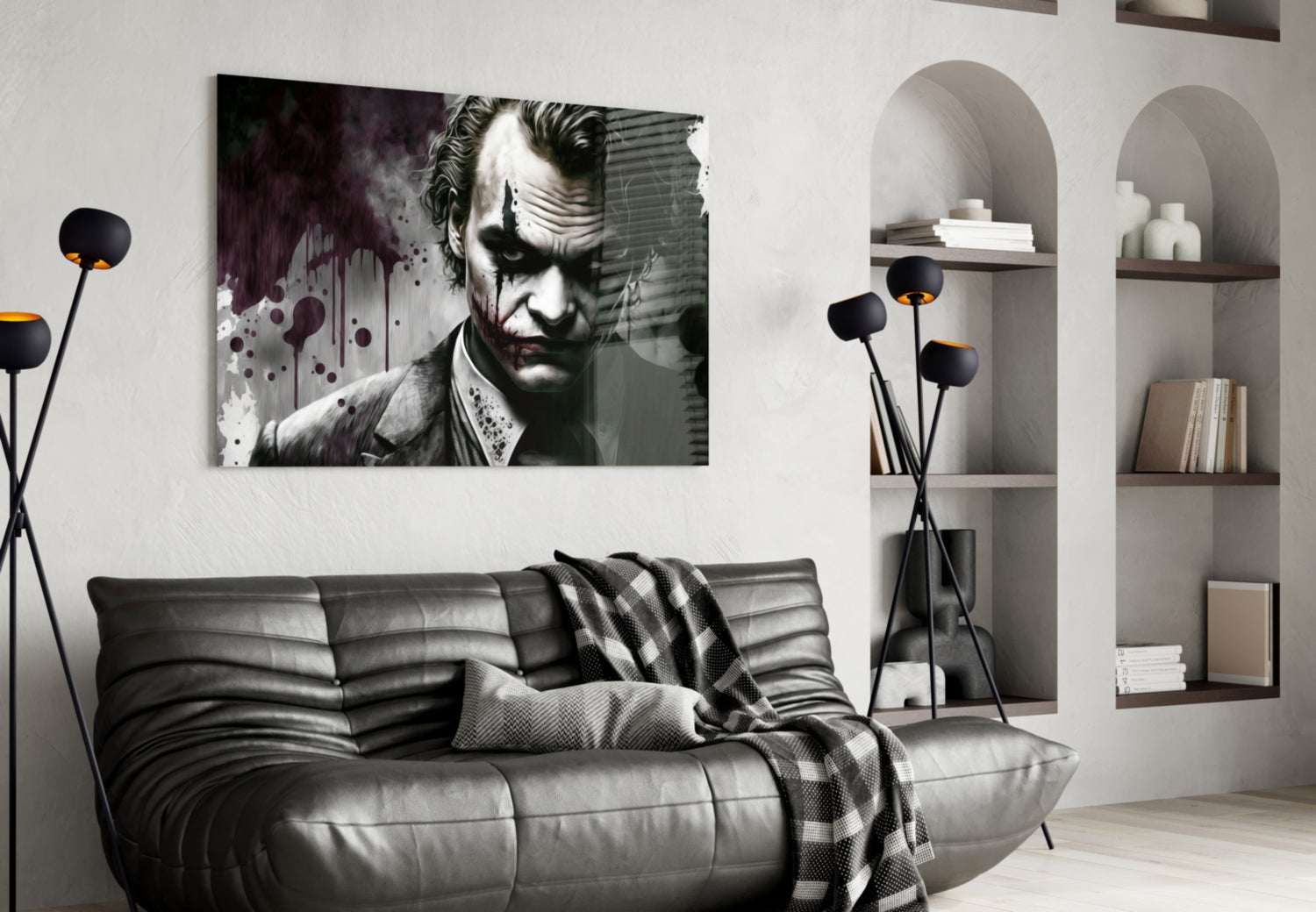 Joker Glass Wall Art  || Designer Collection