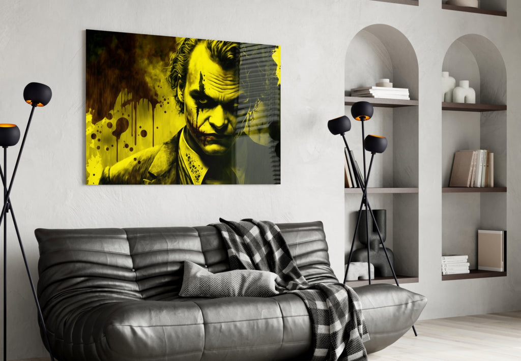 Joker Glass Wall Art  || Designer Collection