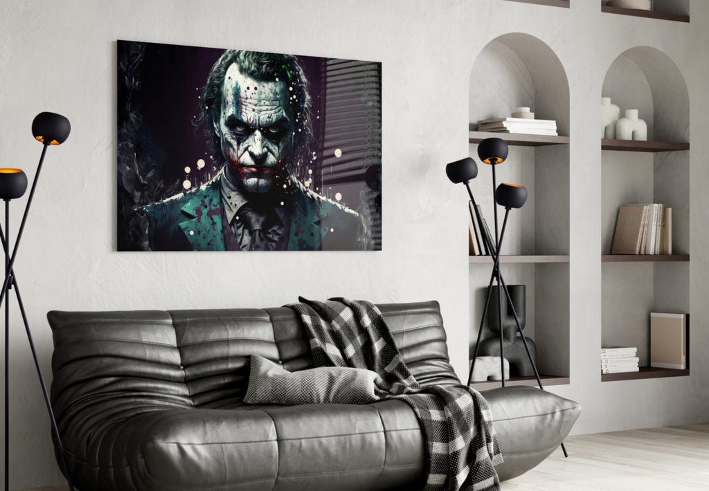 Joker Glass Wall Art  || Designer Collection