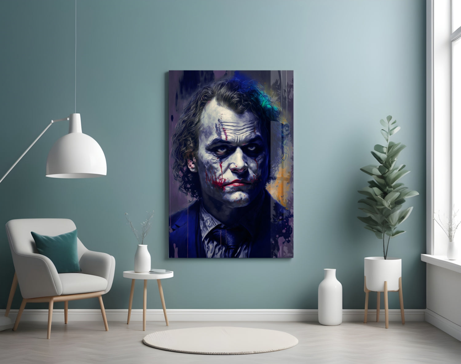 Joker Glass Wall Art  || Designer Collection