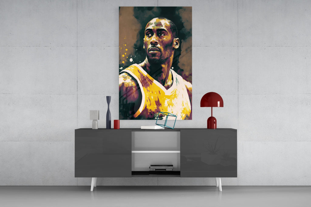 Kobe Bryant Glass Wall Art  || Designer Collection