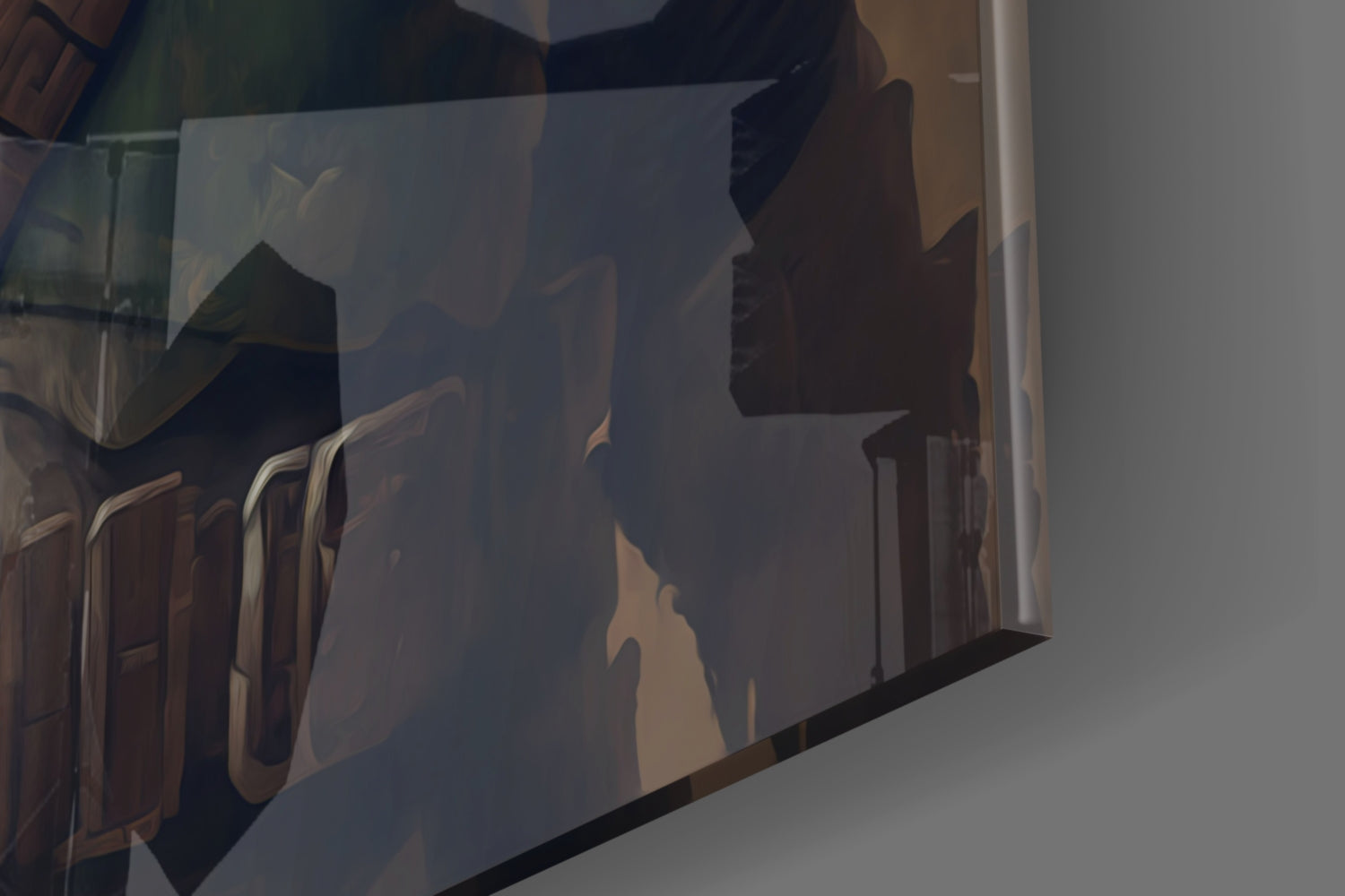 Boba Fett Glass Wall Art  || Designer Collection
