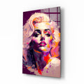 Marilyn Monroe Glass Wall Art  || Designer Collection