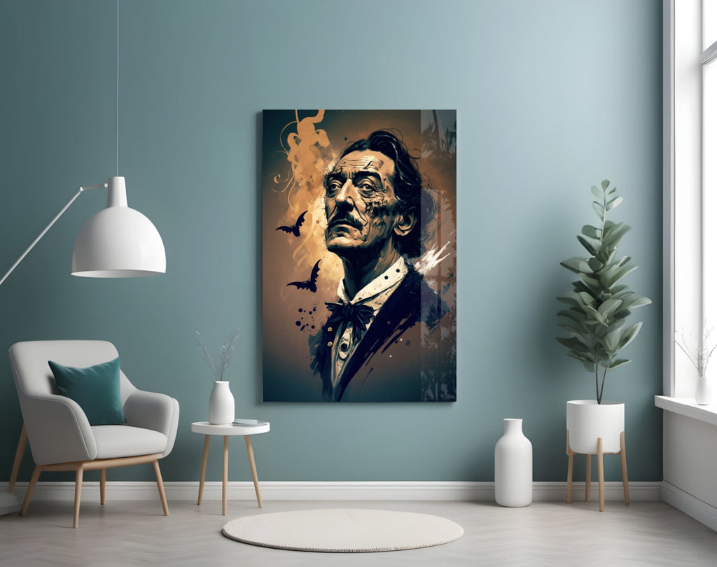 Salvador Dali Glass Wall Art  || Designer Collection