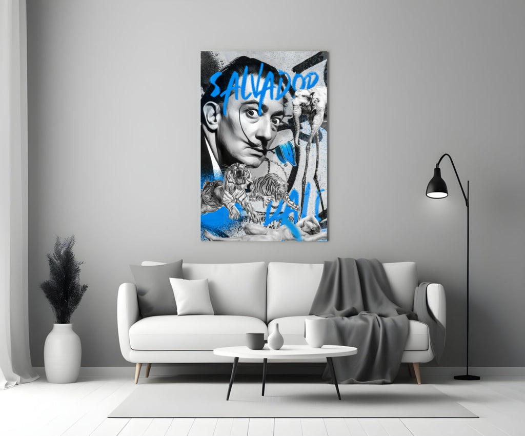Salvador Dali and The Jungle Glass Wall Art || Designer Collection