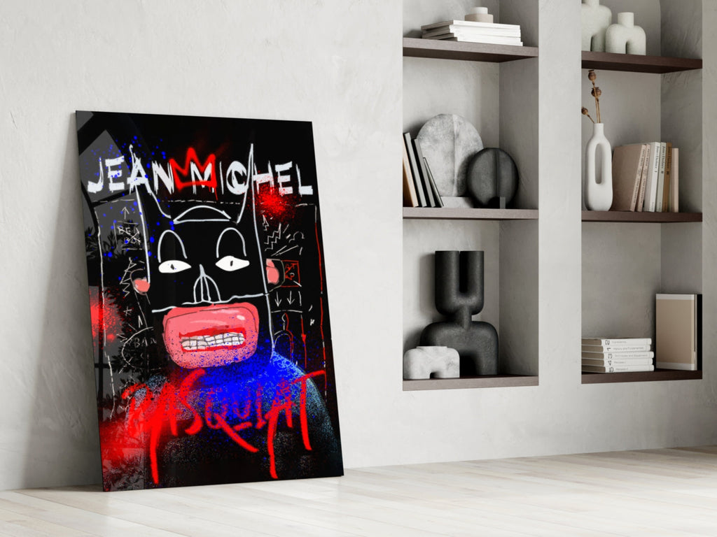 Style of Jean-Michel Basquiat Glass Wall Art || Designer Collection