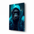 Music and the Ape  Glass Wall Art || Designer Collection