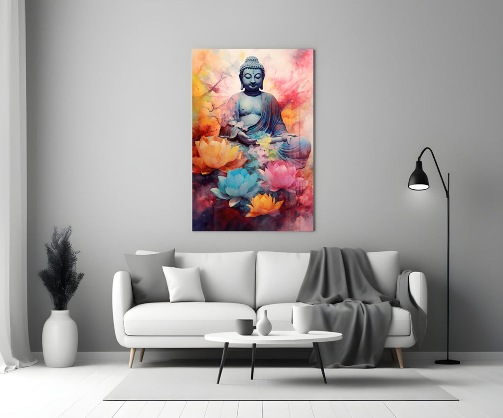 Buddha Glass Wall Art || Designer Collection