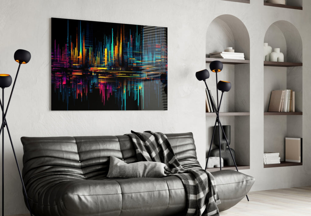 Color Stream Glass Wall Art || Designers Collection