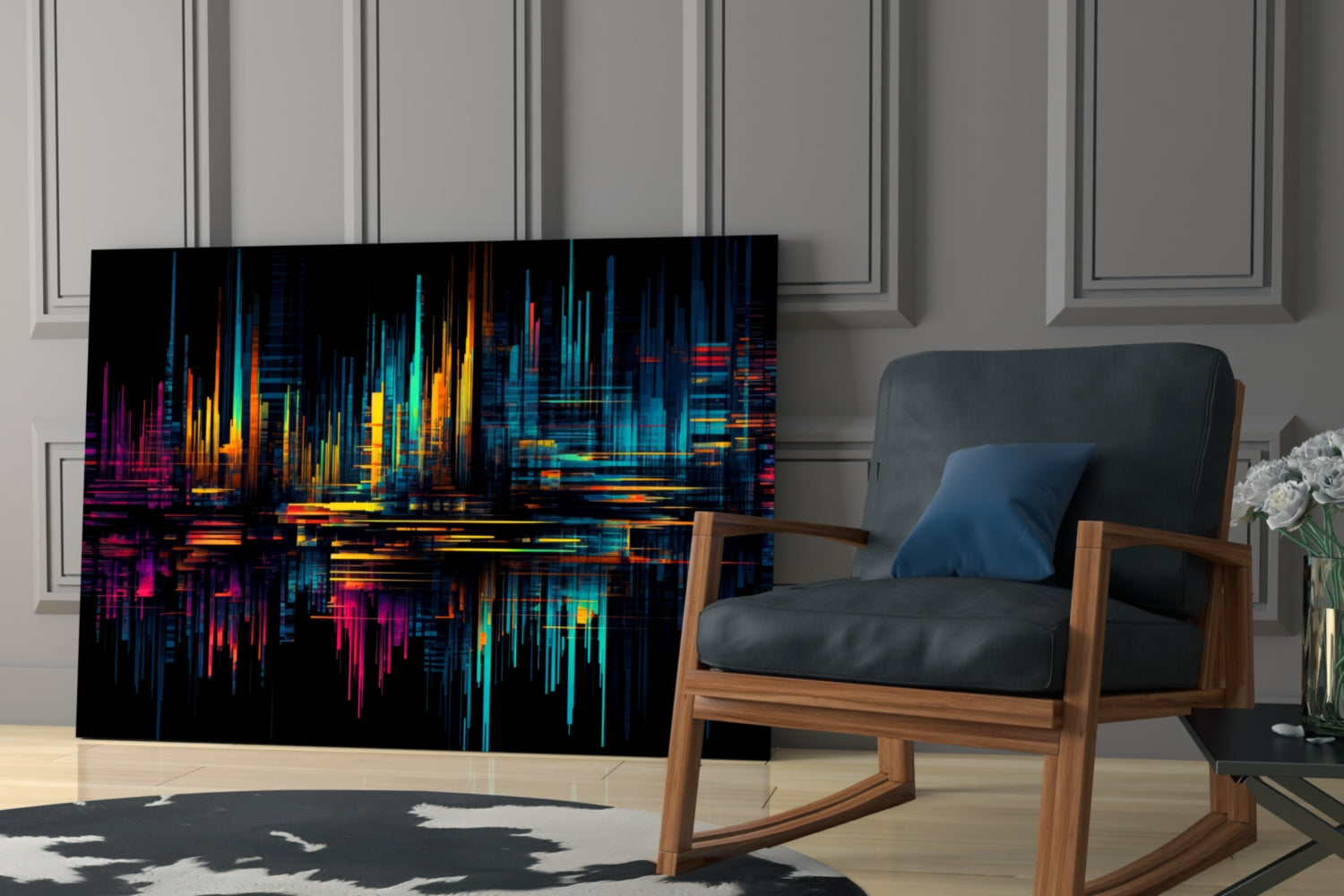 Color Stream Glass Wall Art || Designers Collection