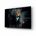 Face of Color Sticks Glass Wall Art || Designers Collection