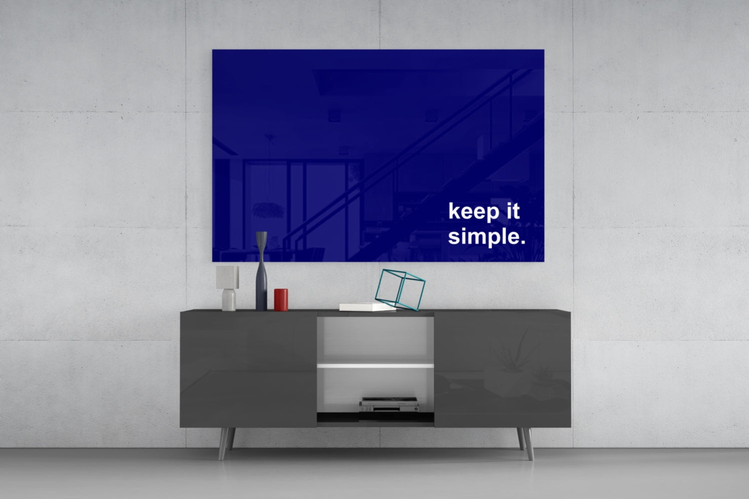 Simple Glass Wall Art || Designer Collection
