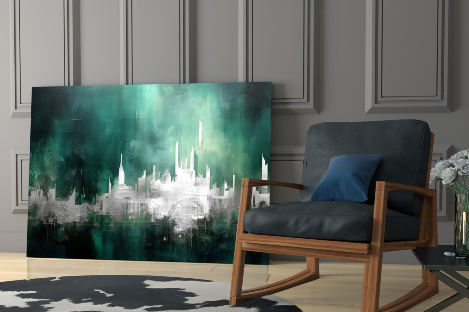 City Silhouette Glass Wall Art || Designer Collection