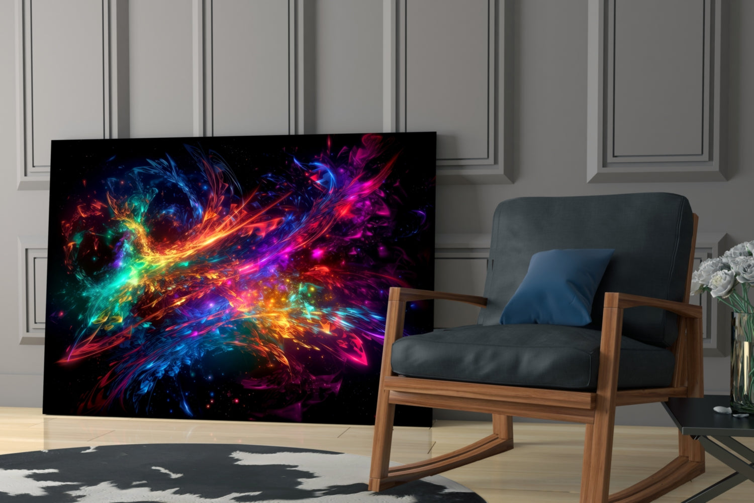 Colors of Space Glass Wall Art || Designer Collection