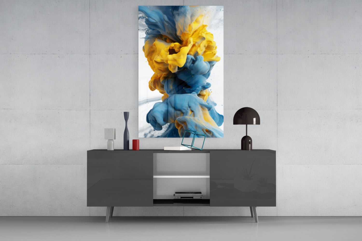 Color Explosion Glass Wall Art || Designer Collection
