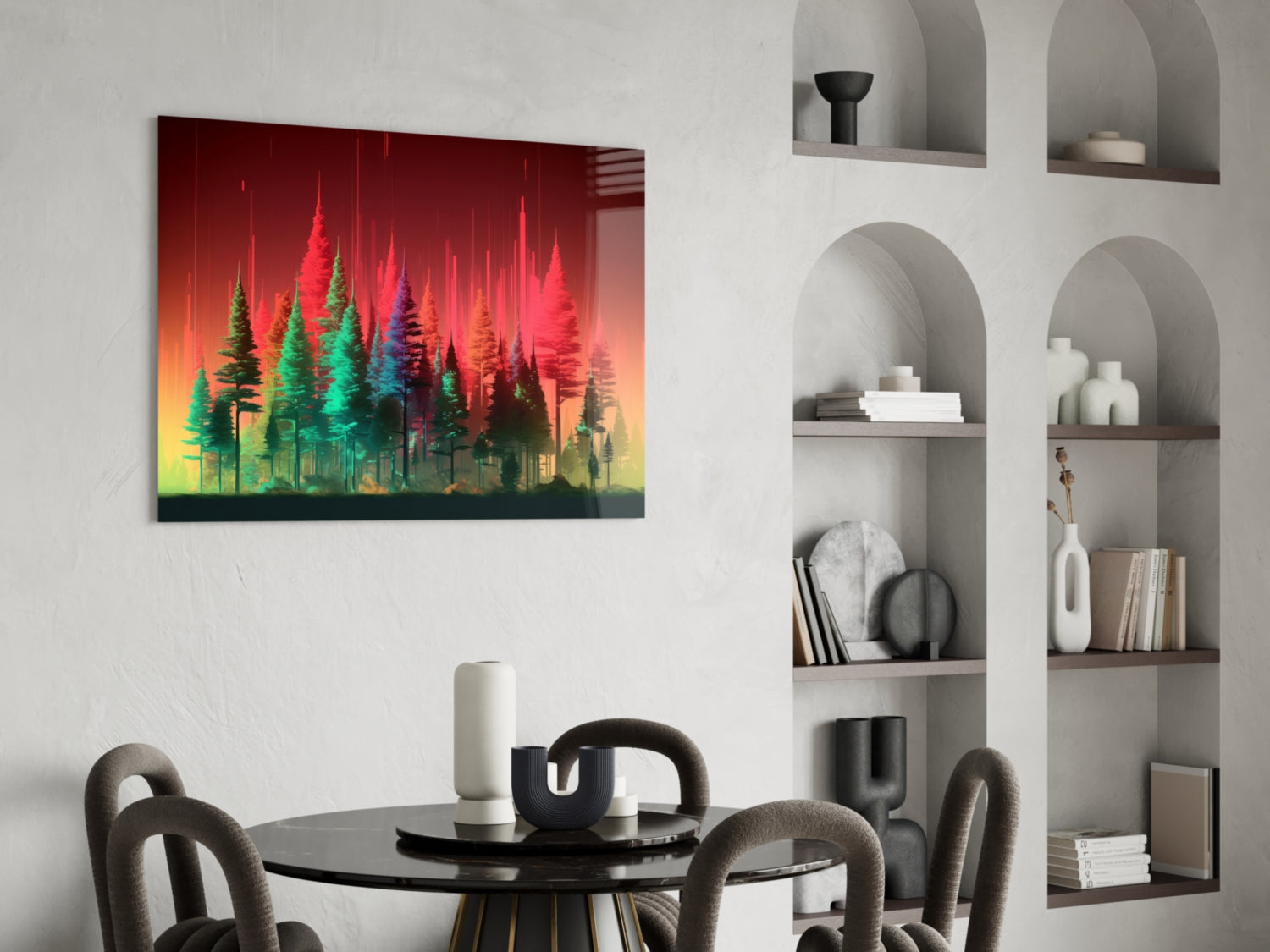 Forest of Colors Glass Wall Art || Designer Collection