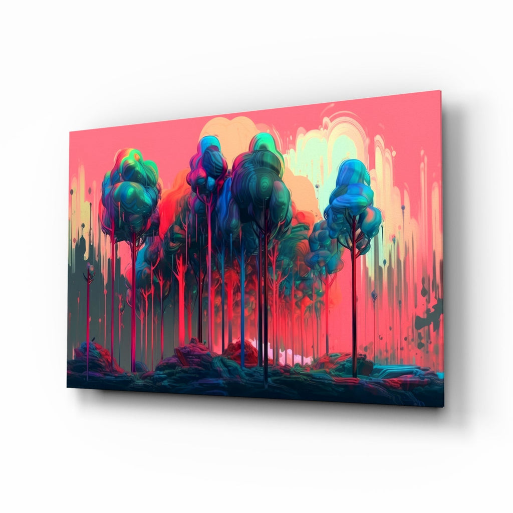 Forest of Colors Glass Wall Art || Designer Collection
