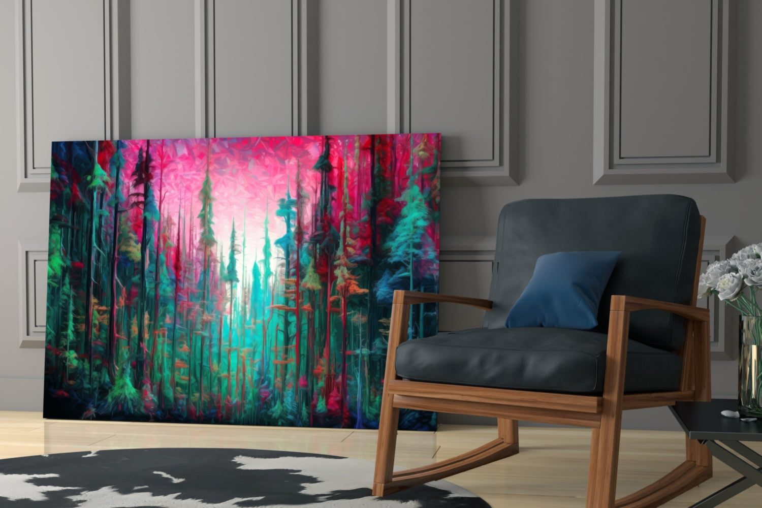 Forest of Colors Glass Wall Art || Designer Collection