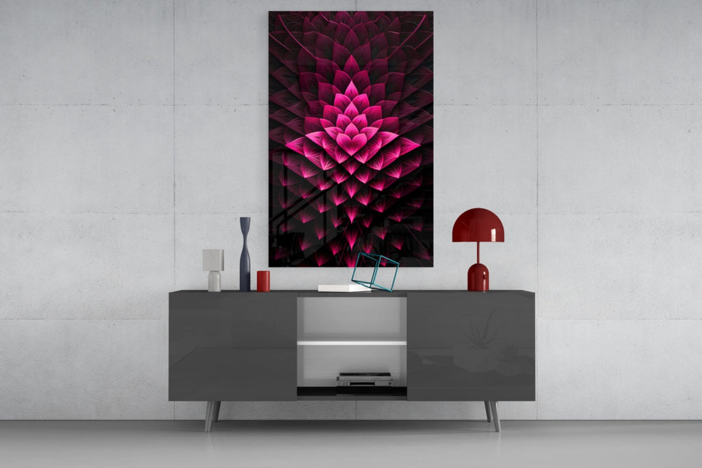 Flower of Luck Glass Wall Art|| Designer's Collection