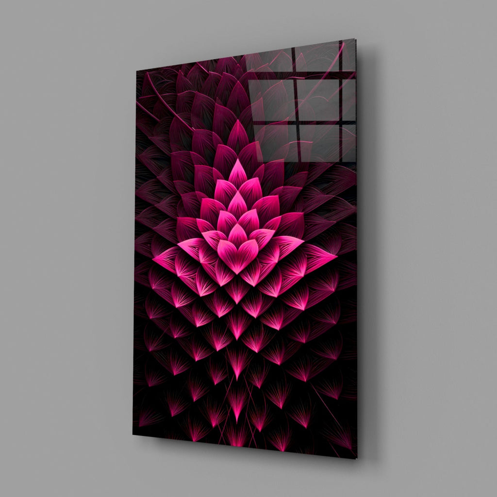 Flower of Luck Glass Wall Art|| Designer's Collection