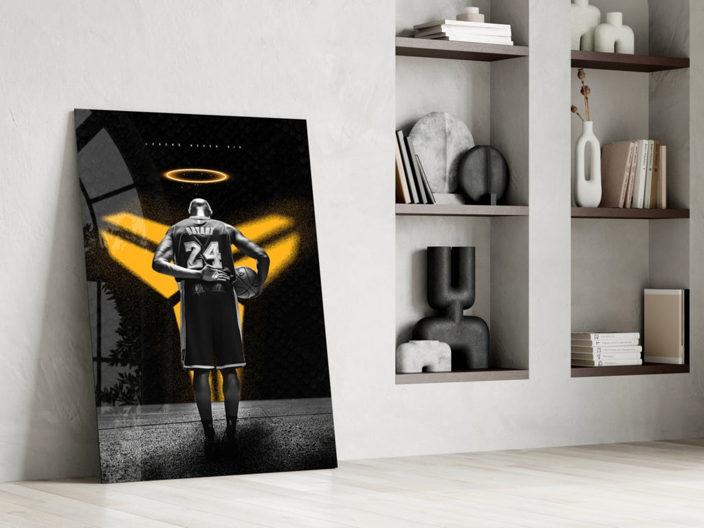 Kobe Bryant Glass Wall Art || Designer Collection
