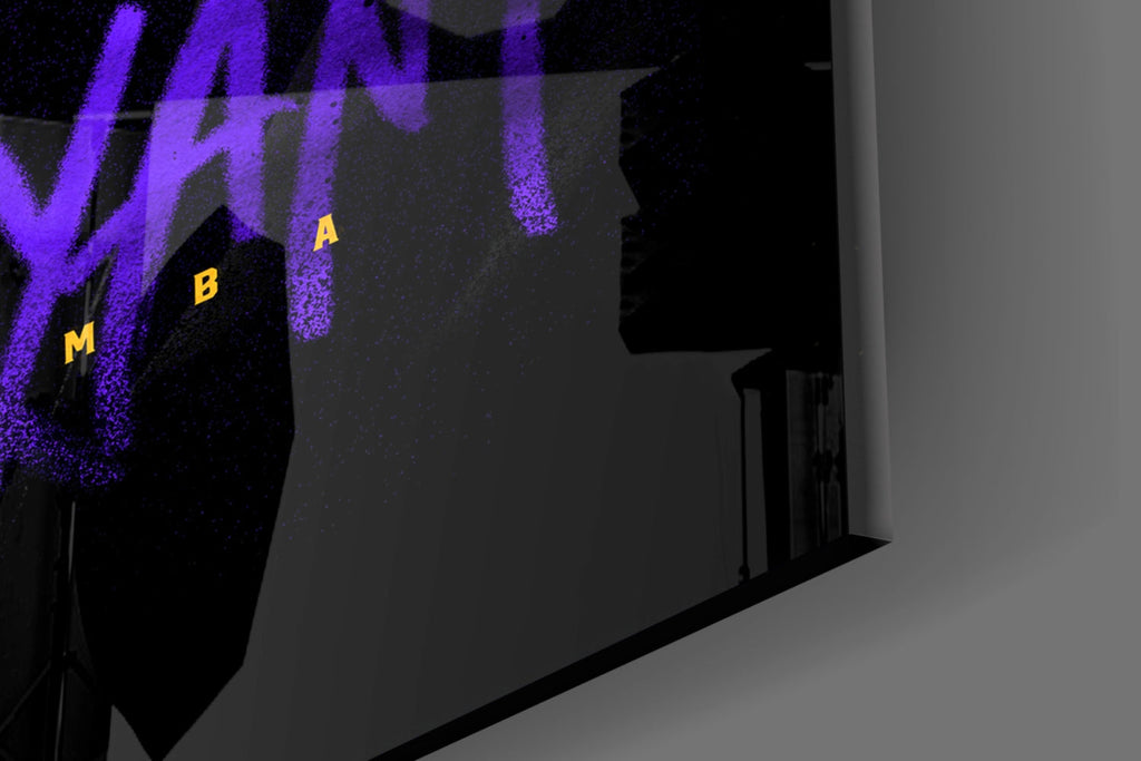 Kobe Bryant Glass Wall Art || Designer Collection