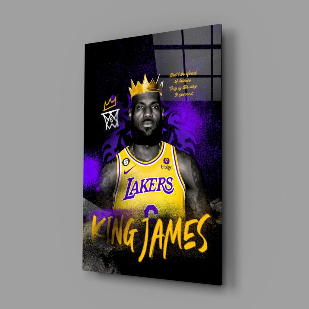 King James Glass Wall Art || Designer Collection