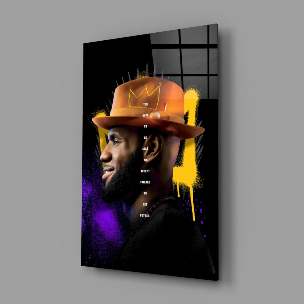 King James Glass Wall Art || Designer Collection