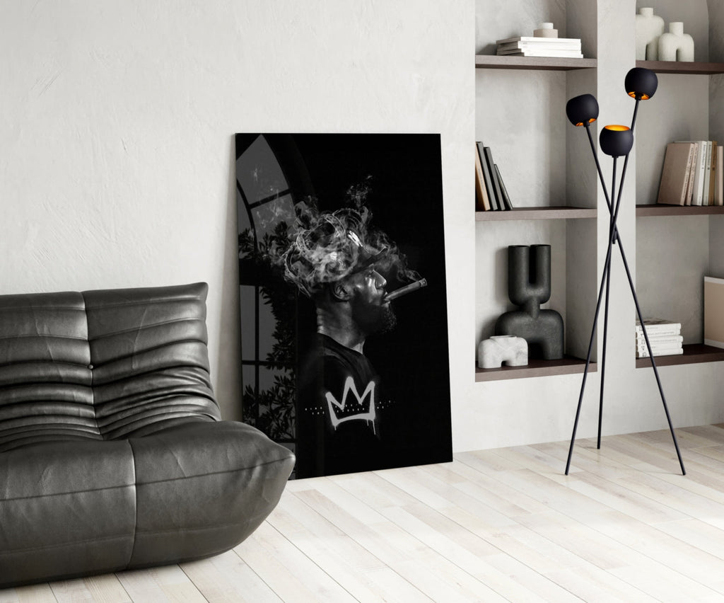 King James Glass Wall Art || Designer Collection