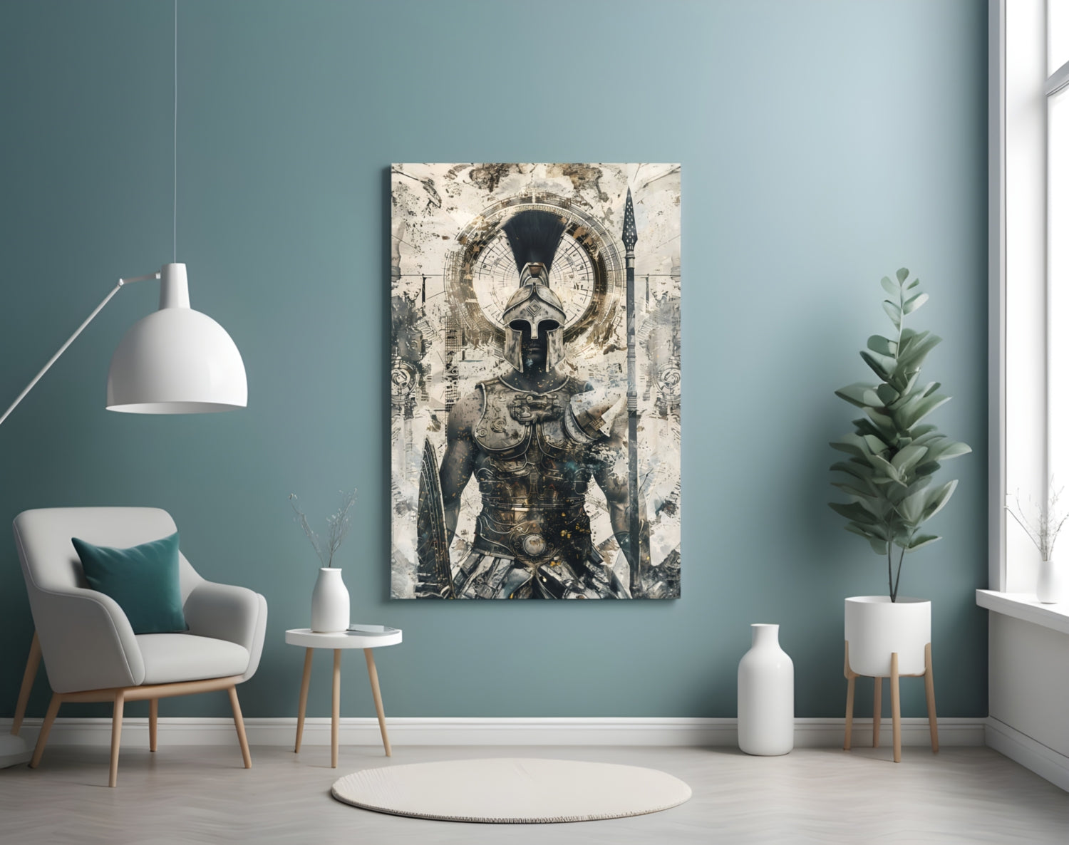 Gladiator Glass Wall Art || Designer Collection