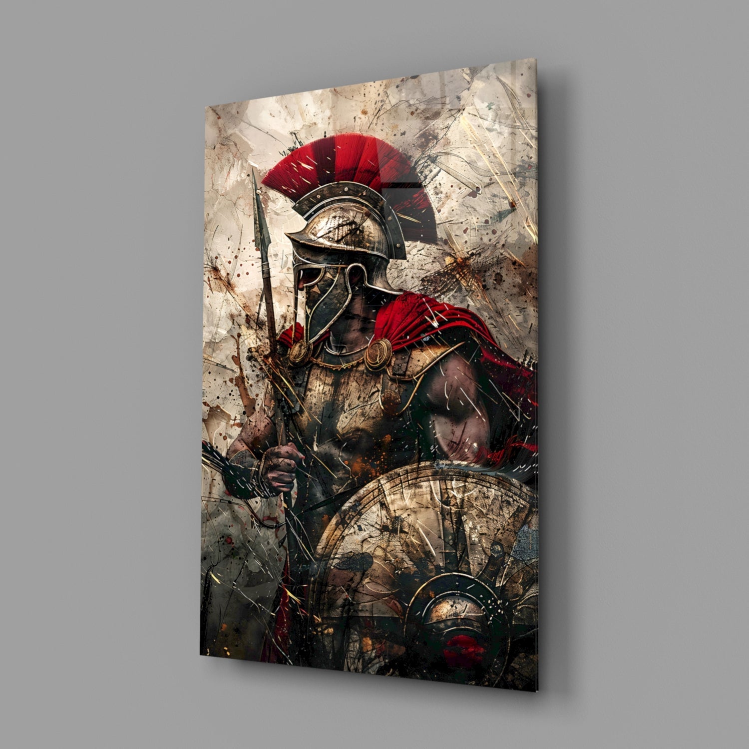 Gladiator Glass Wall Art || Designer Collection