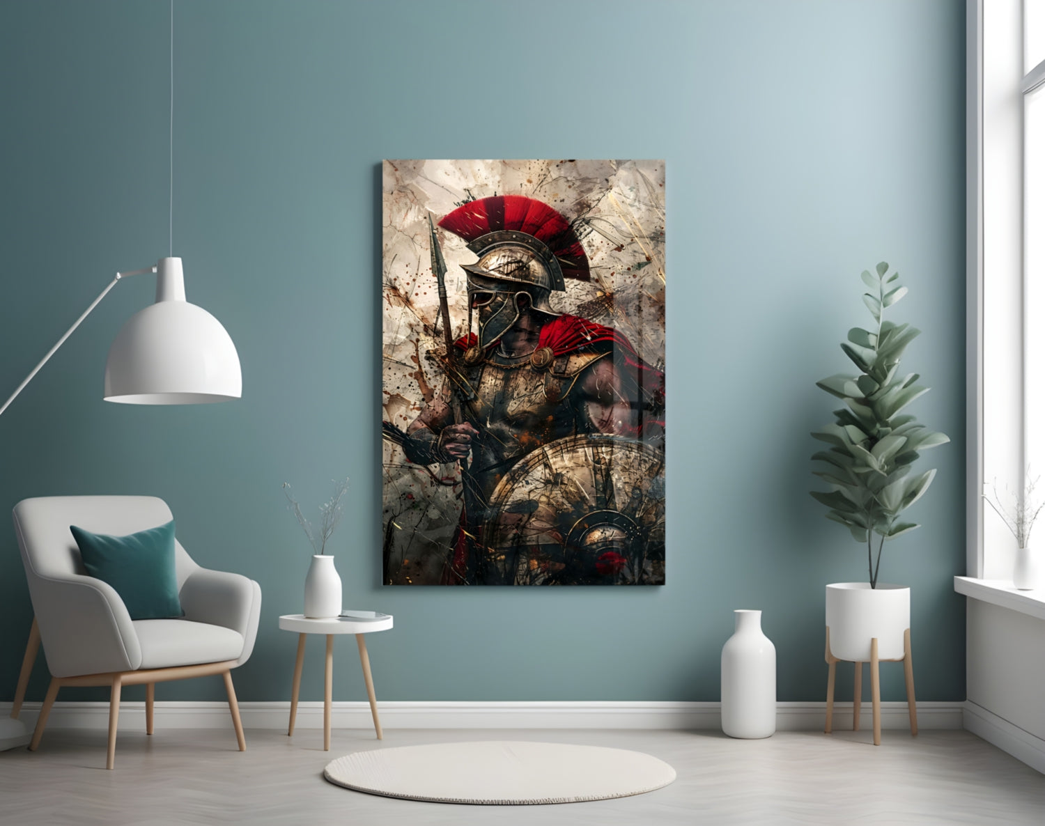 Gladiator Glass Wall Art || Designer Collection