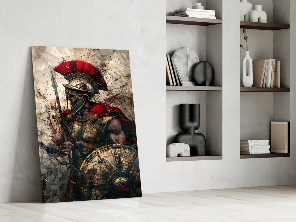 Gladiator Glass Wall Art || Designer Collection