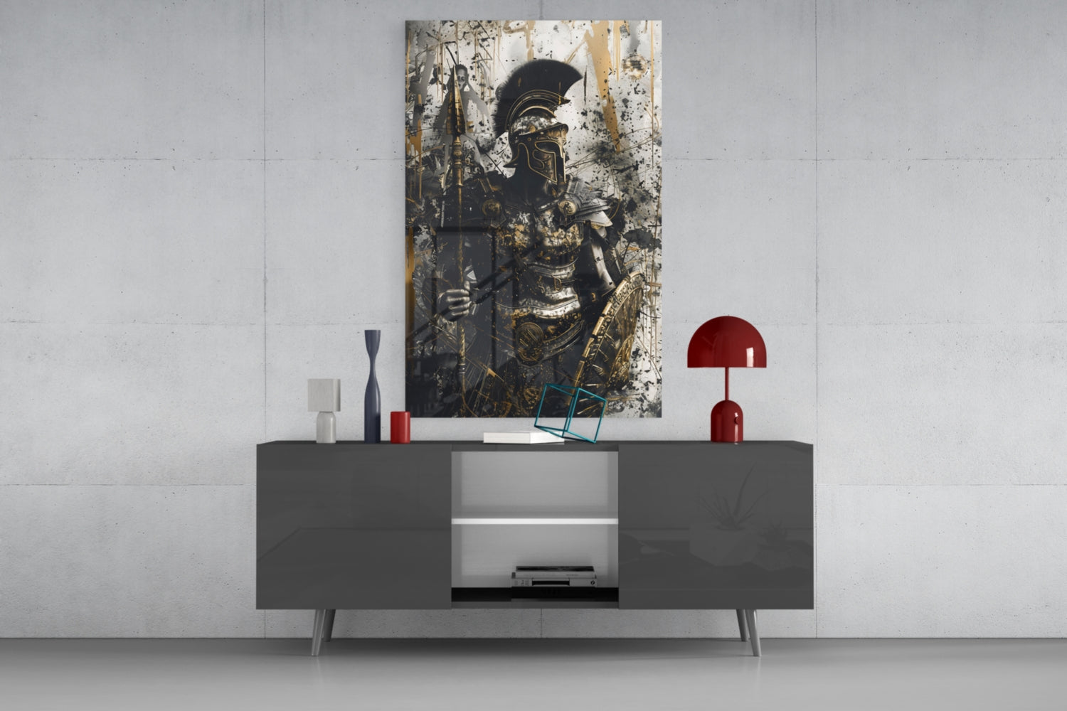 Gladiator Glass Wall Art || Designer Collection