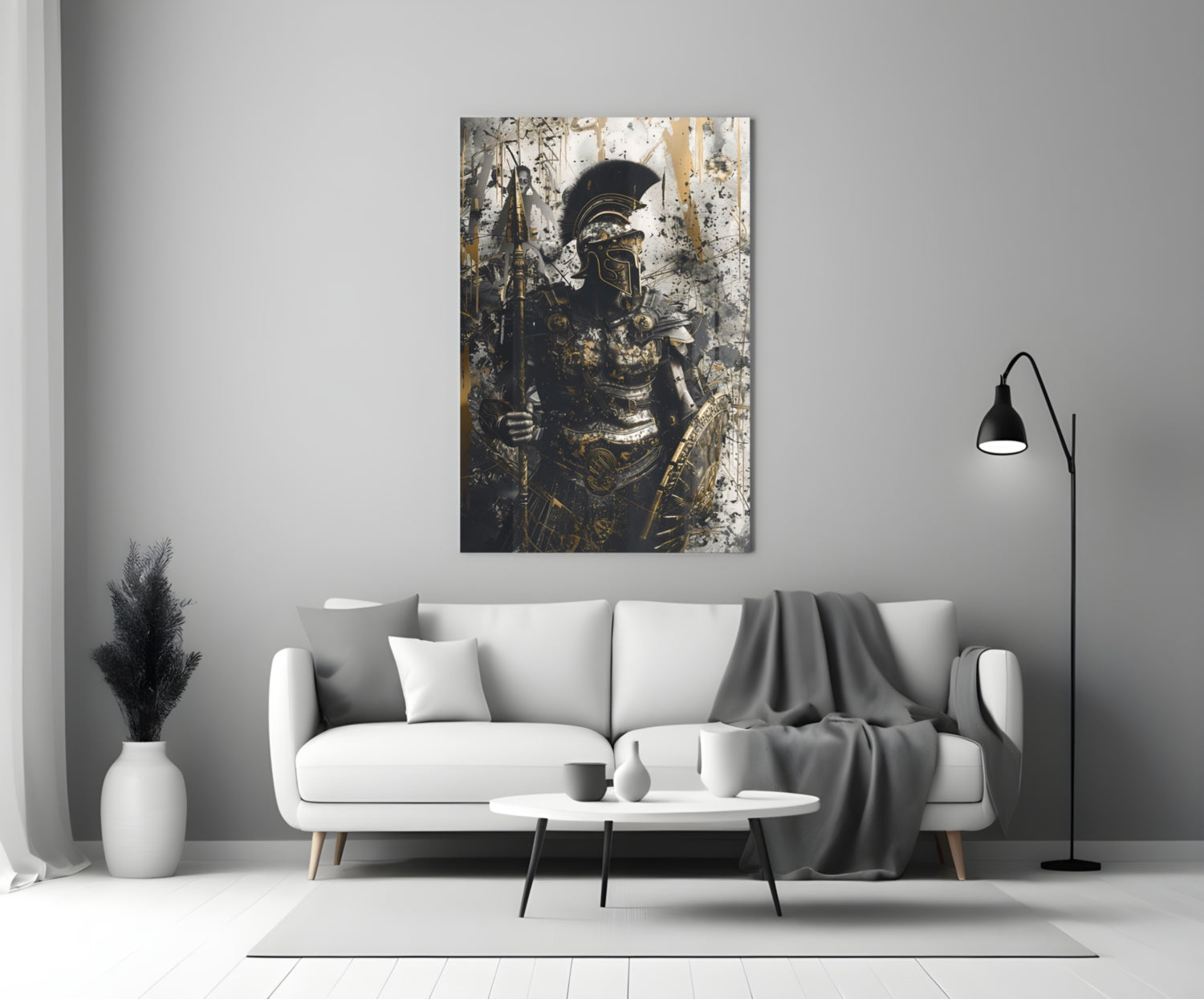 Gladiator Glass Wall Art || Designer Collection