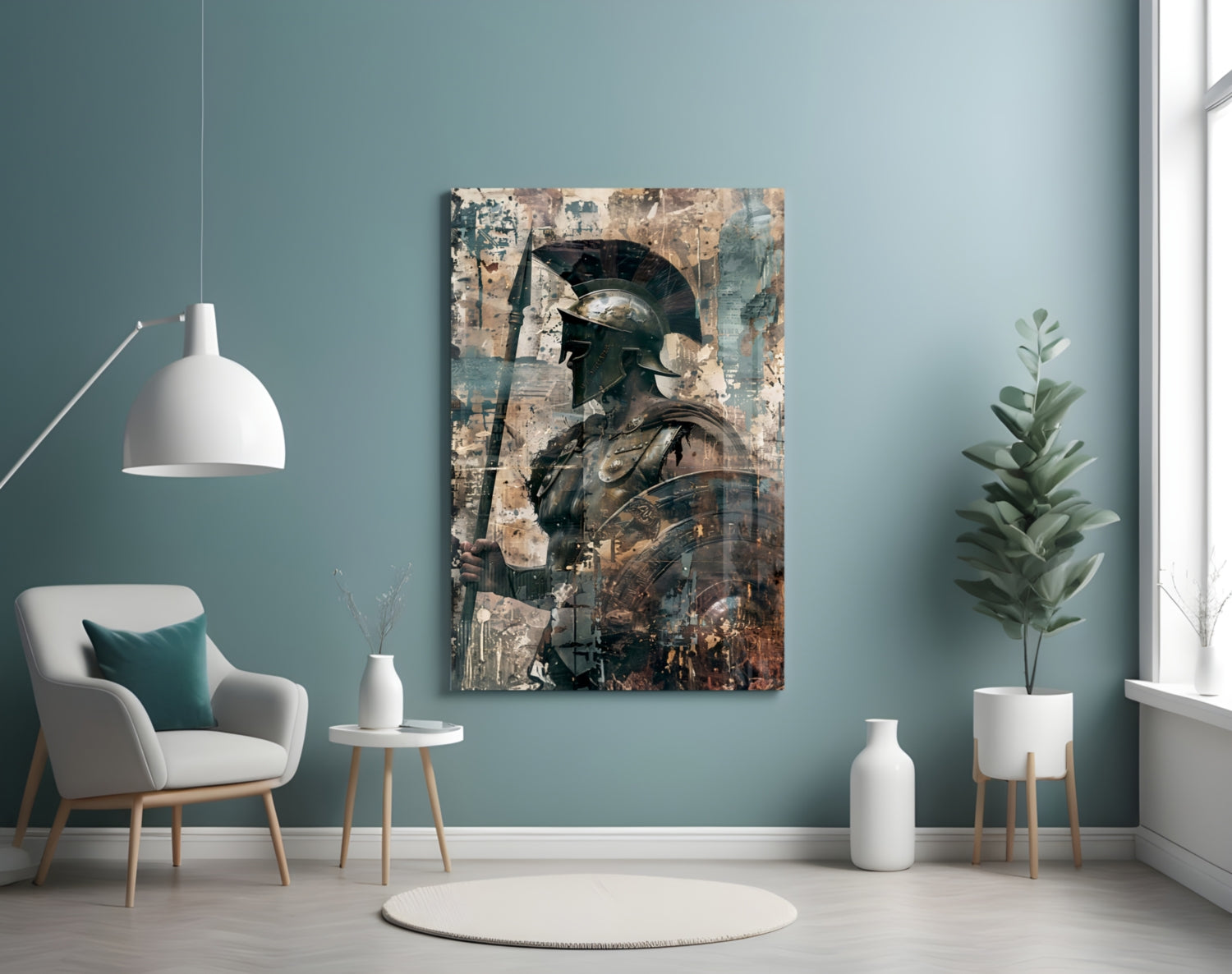 Gladiator Glass Wall Art || Designer Collection