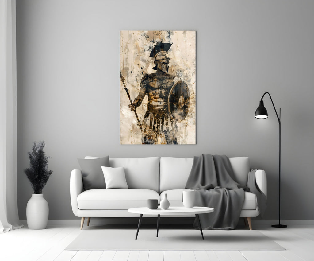 Gladiator Glass Wall Art || Designer Collection