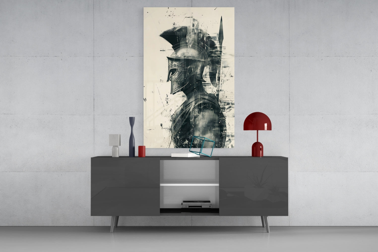 Gladiator Glass Wall Art || Designer Collection
