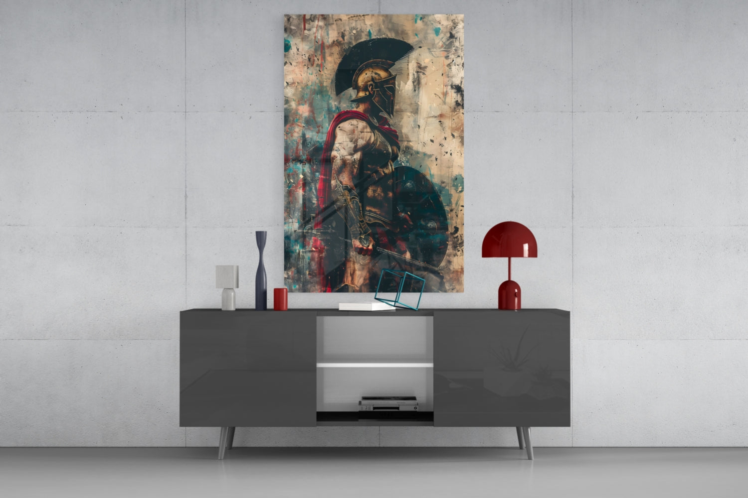 Gladiator Glass Wall Art || Designer Collection