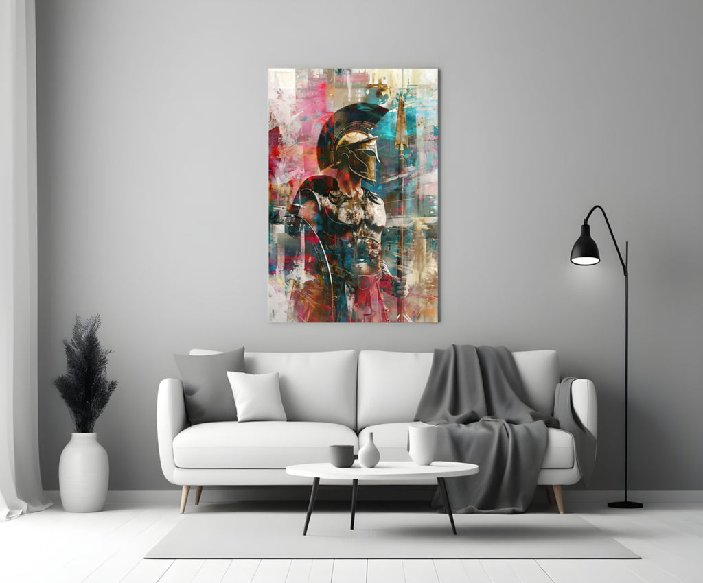 Gladiator Glass Wall Art || Designer Collection