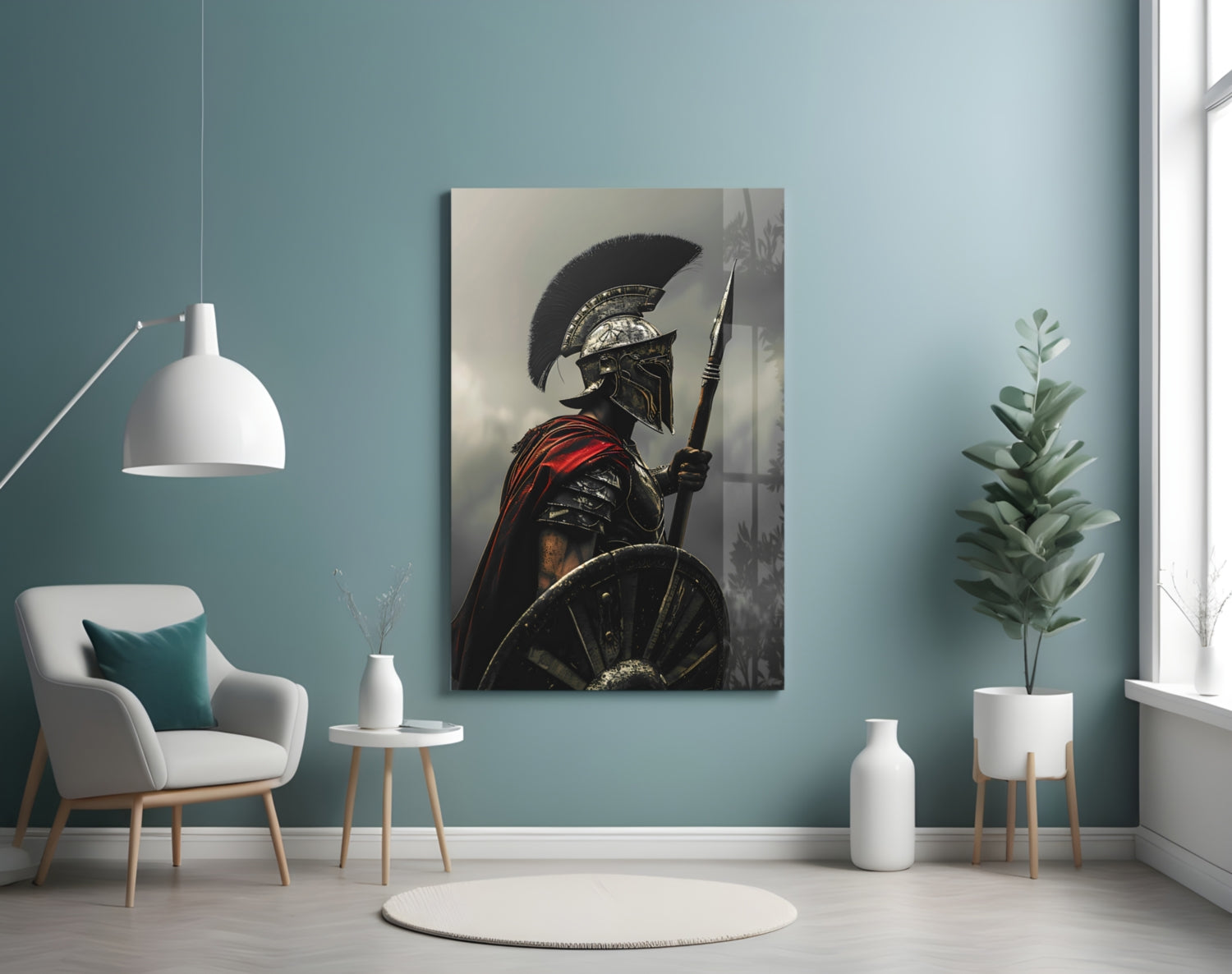Gladiator Glass Wall Art || Designer Collection