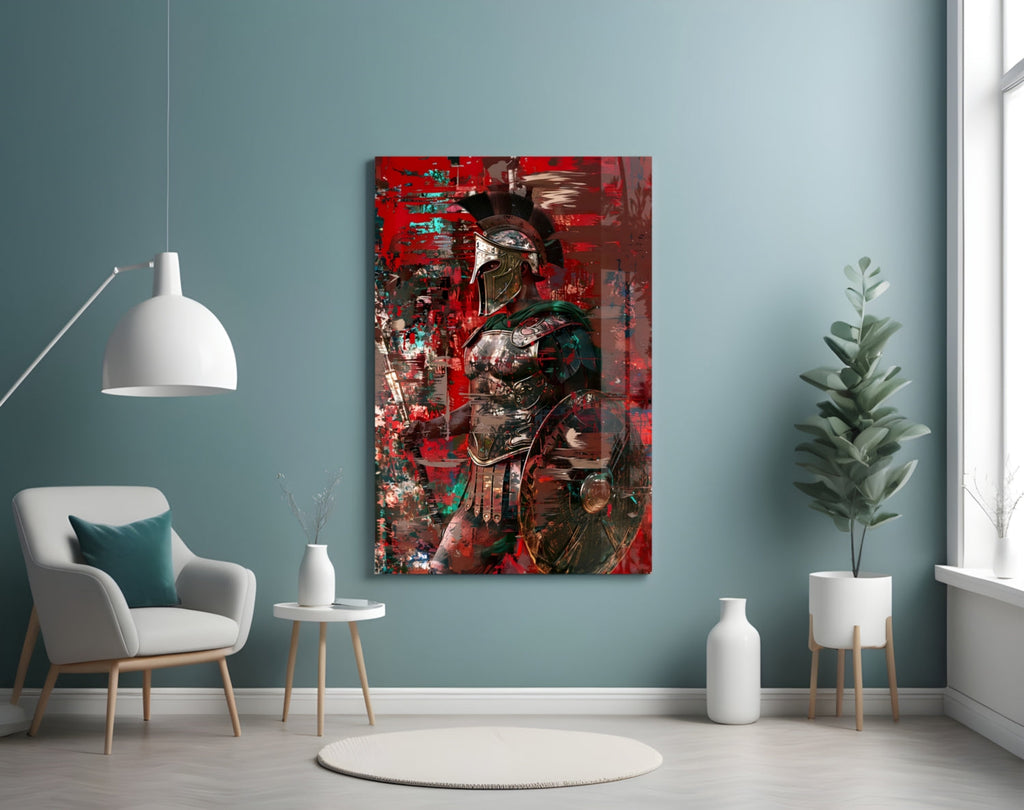 Gladiator Glass Wall Art || Designer Collection