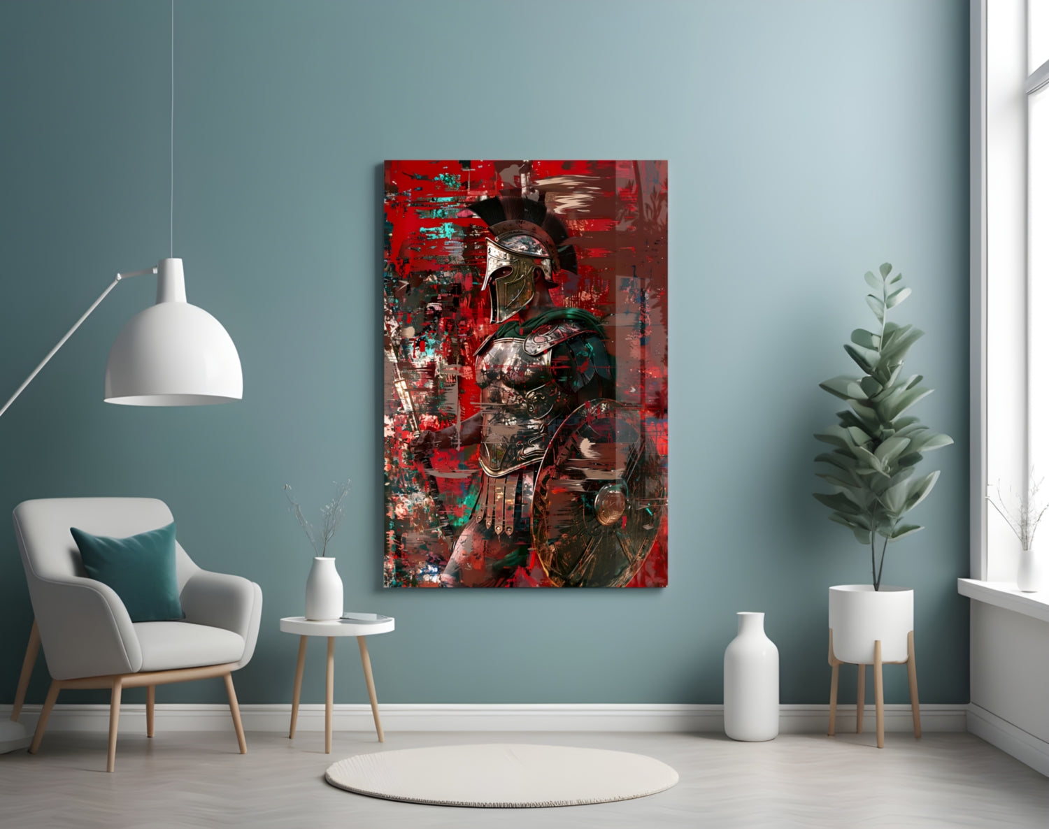 Gladiator Glass Wall Art || Designer Collection