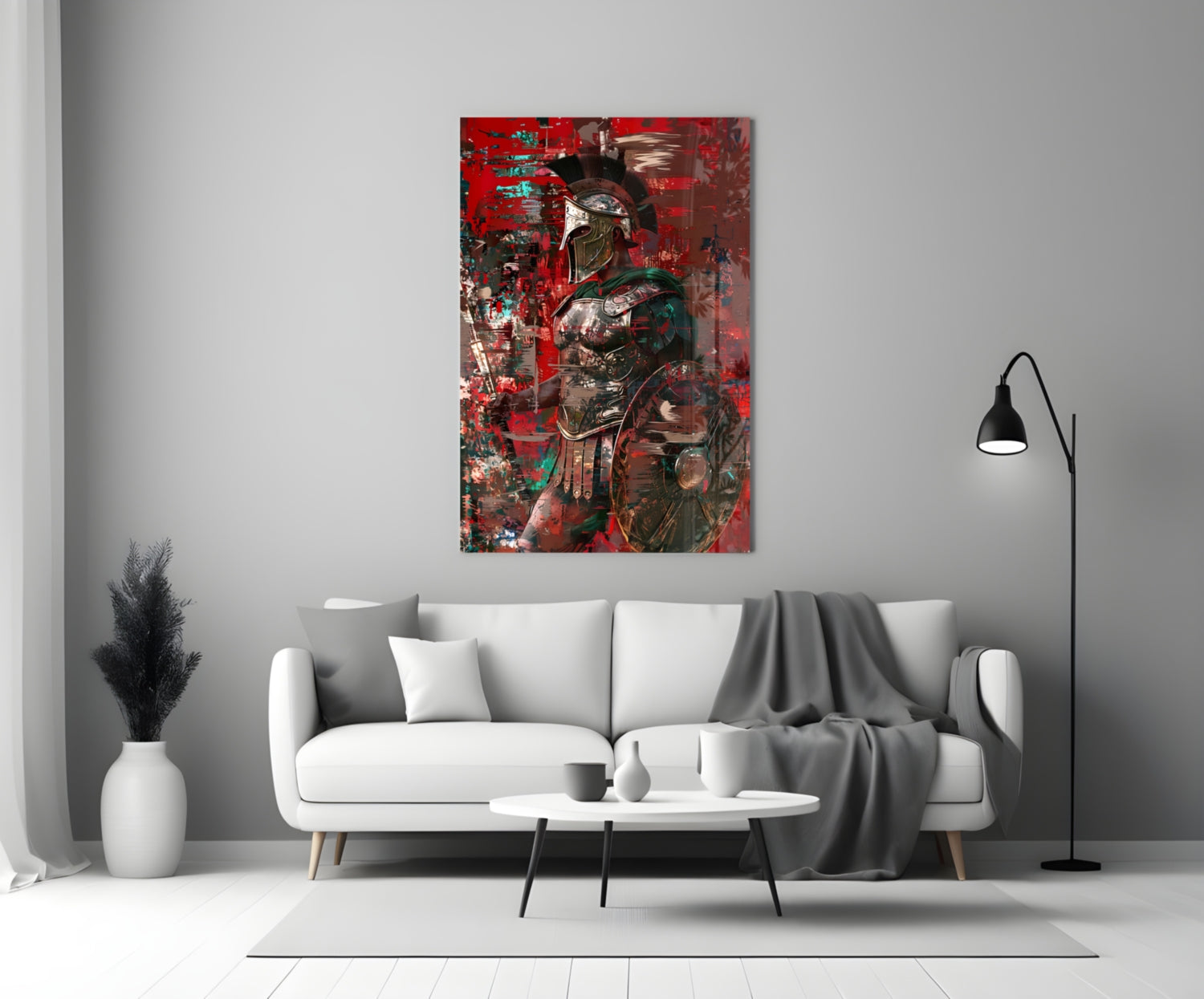 Gladiator Glass Wall Art || Designer Collection