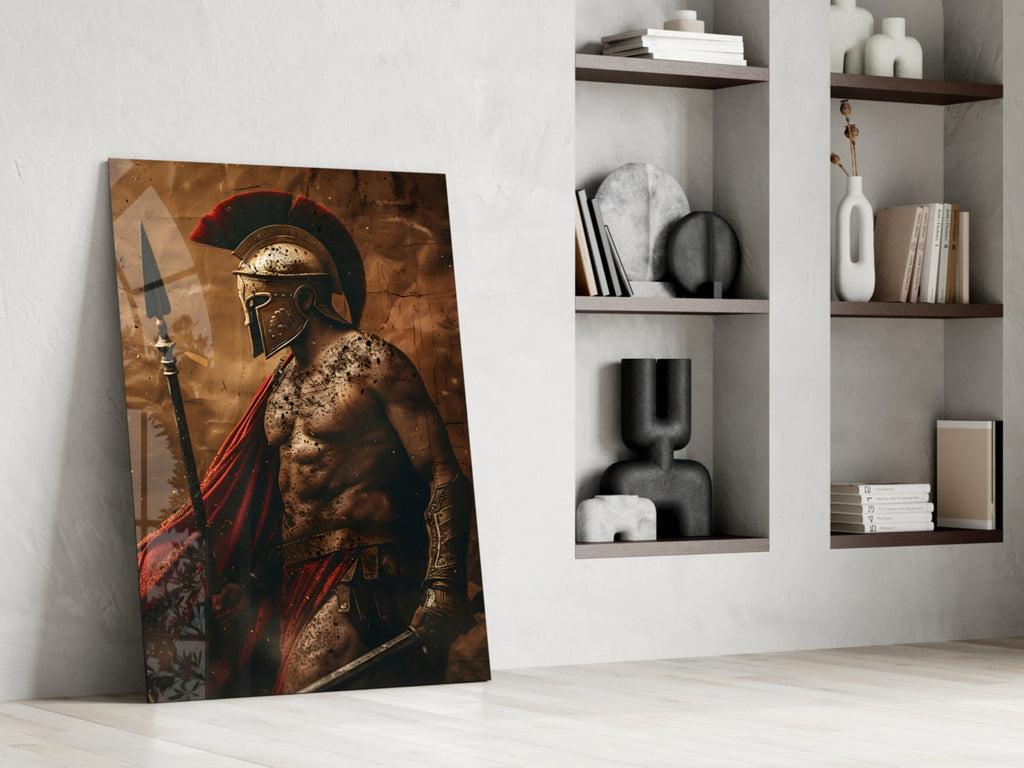 Gladiator Glass Wall Art || Designer Collection