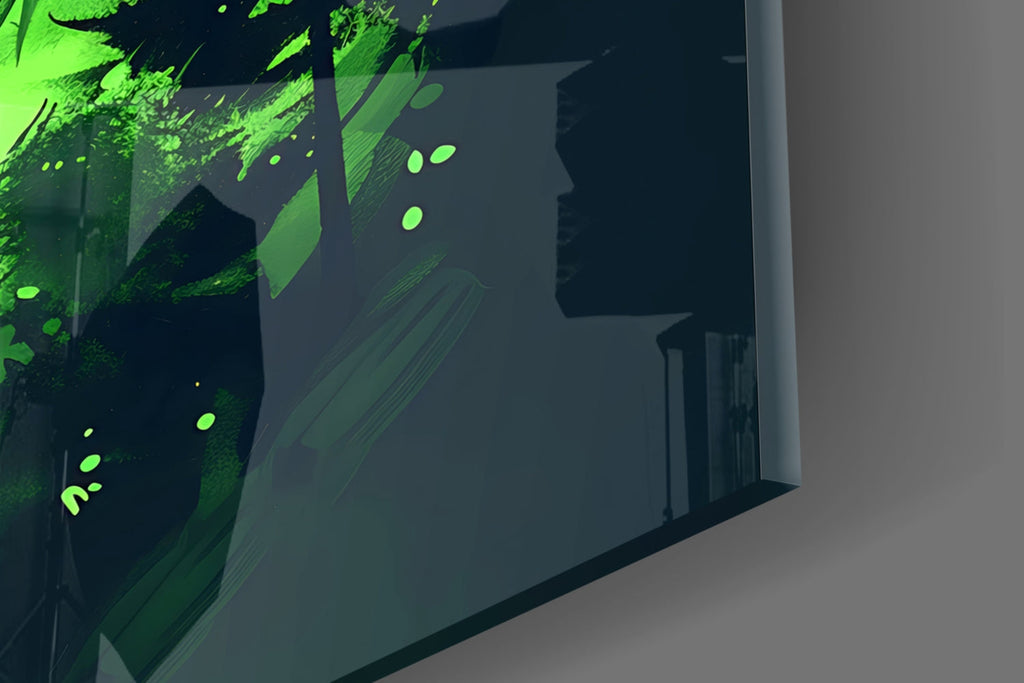 Wolf Glass Wall Art || Designer Collection