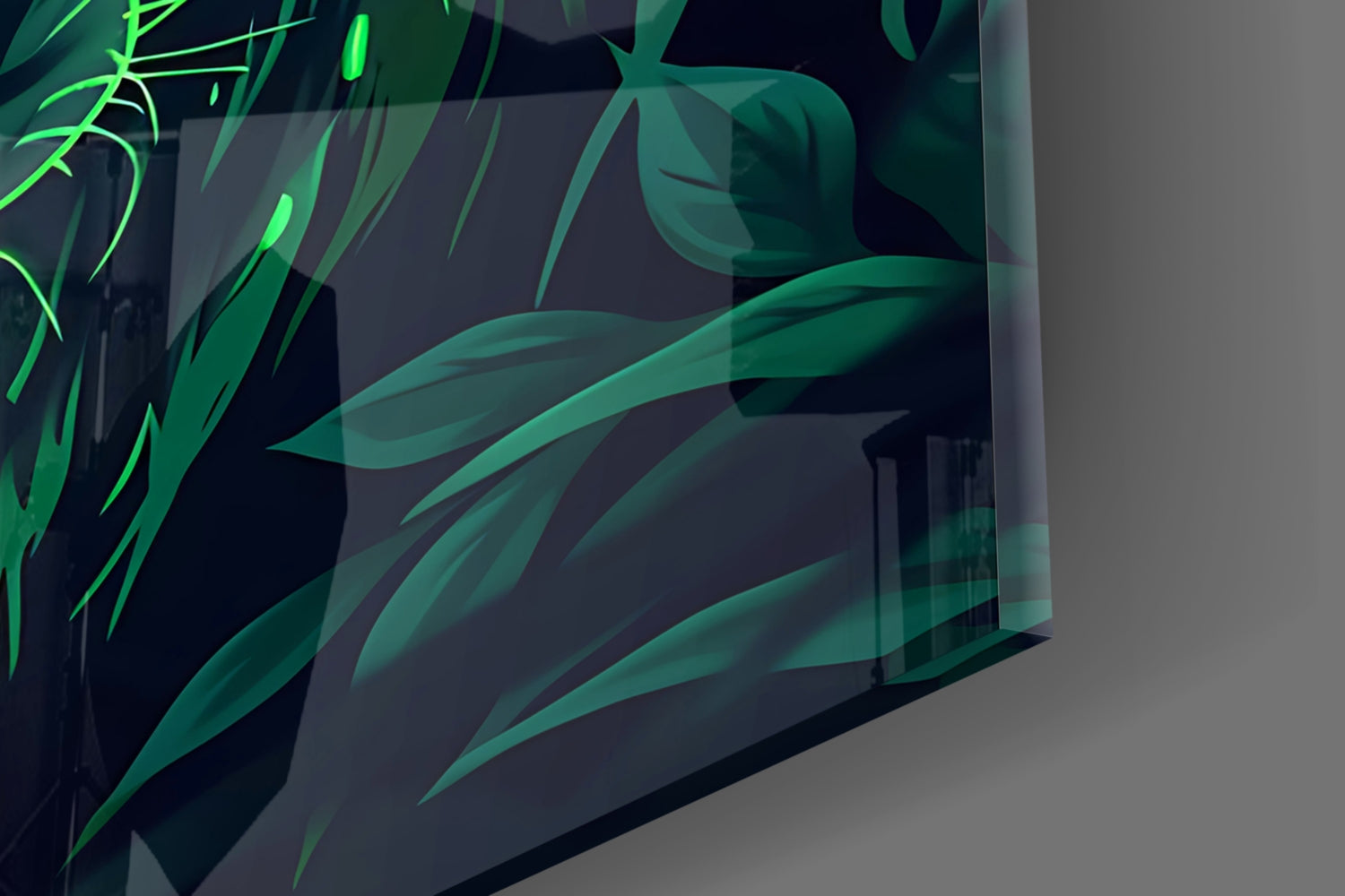 Wolf Glass Wall Art || Designer Collection