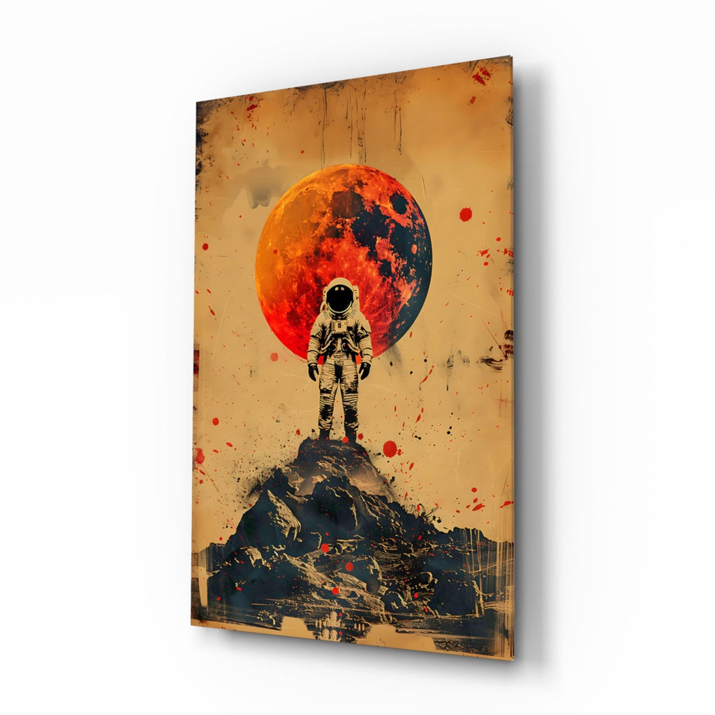 Astronaut Glass Wall Art || Designer Collection