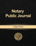 Notary Public Journal Large Entries - Paperback